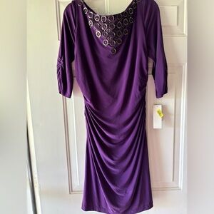 NWT ADRIANNA PAPELL NECKLACE DRESS -  SIZE 10